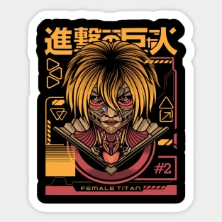 Annie Leonhart's Titan Shifter Art Sticker